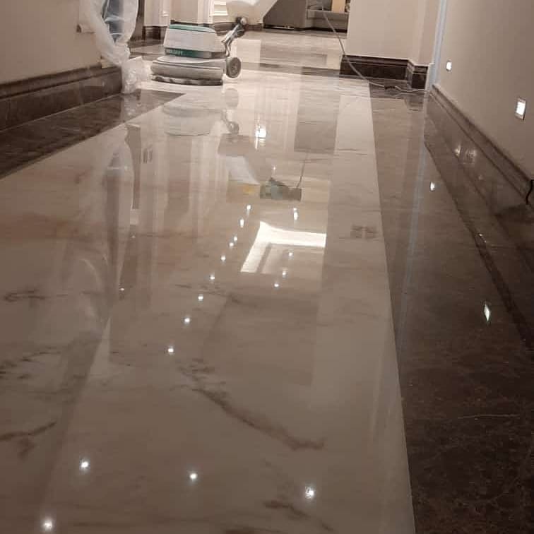 جلي وتلميع الرخام والبلاط